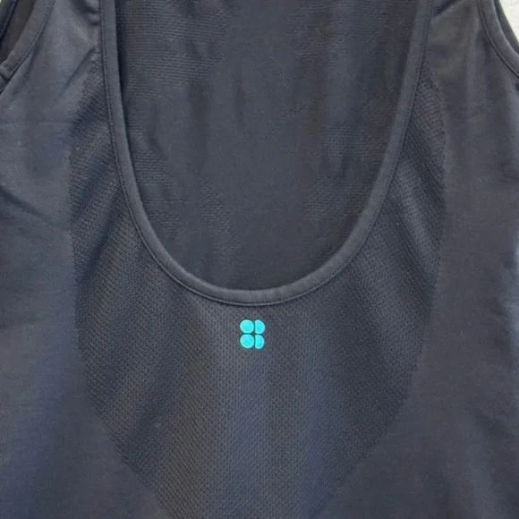 Sweaty Betty Black Tank Top Women's Sz XS Performance Running Yoga Seamless Mesh - Picture 7 of 7